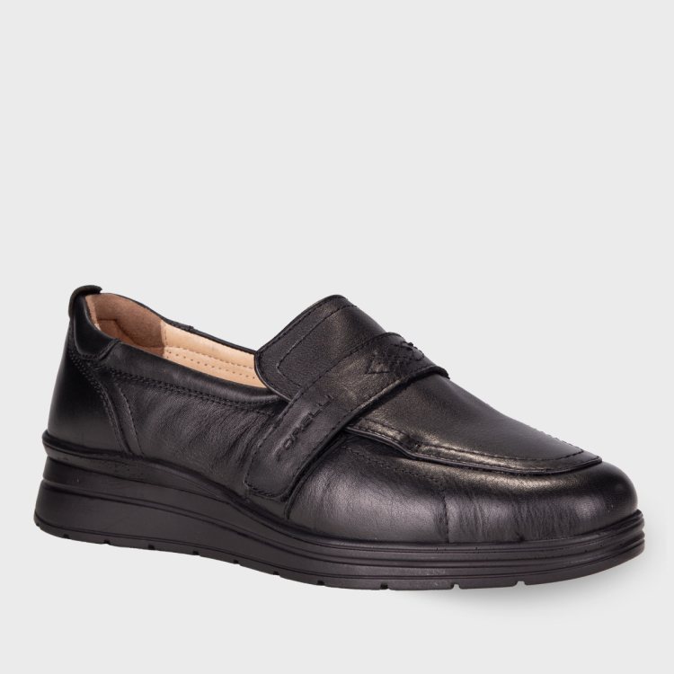 MAYA-H Kadın Deri Ayakkabı Siyah - Forelli (1)