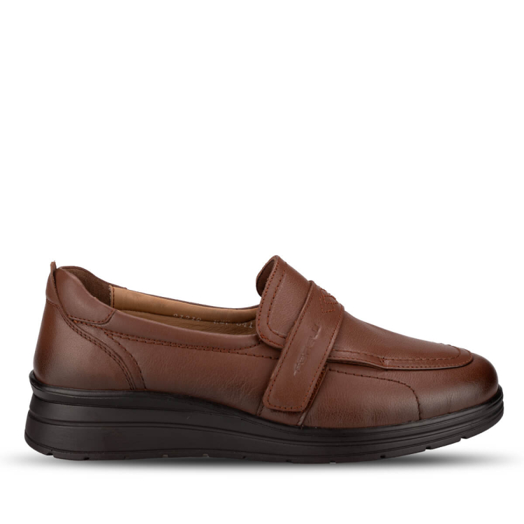 MAYA-H Kadın Deri Ayakkabı Taba - Forelli