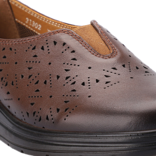 MELS-H Kadın Deri Ayakkabı Taba - 4