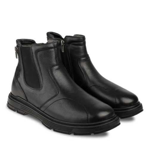 MIRAN-G Erkek Deri Hallux Ayakkabı Siyah - 3