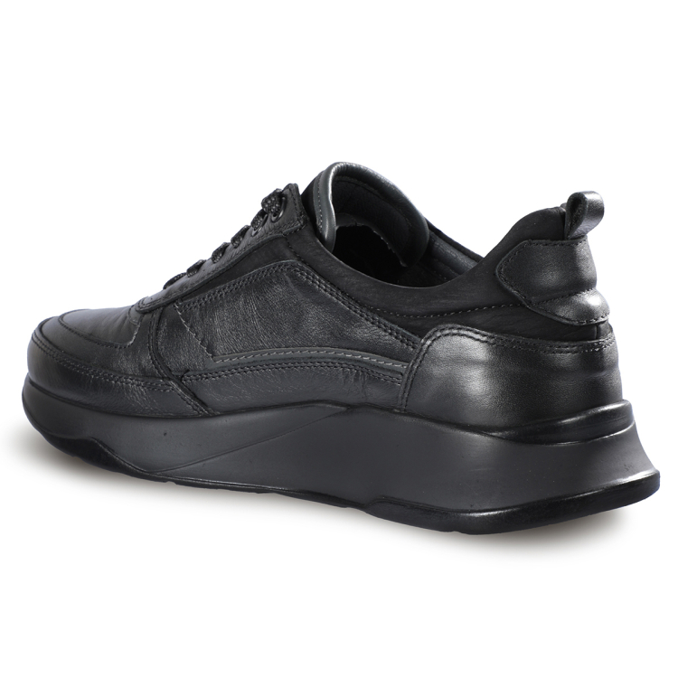 MOZO-G Erkek Deri Ayakkabı Siyah - Forelli (1)