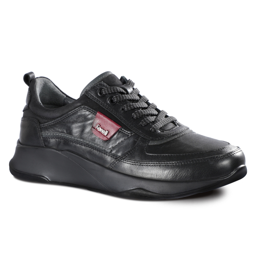 MOZO-G Erkek Deri Ayakkabı Siyah - Forelli