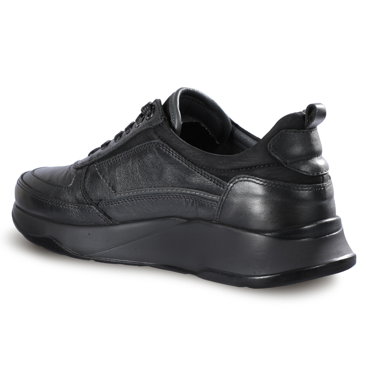 MOZO-G Erkek Deri Ayakkabı Siyah - Forelli (1)