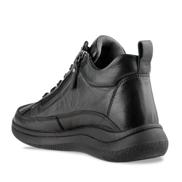 NEVA-G Kadın Deri Ayakkabı Siyah - Forelli (1)