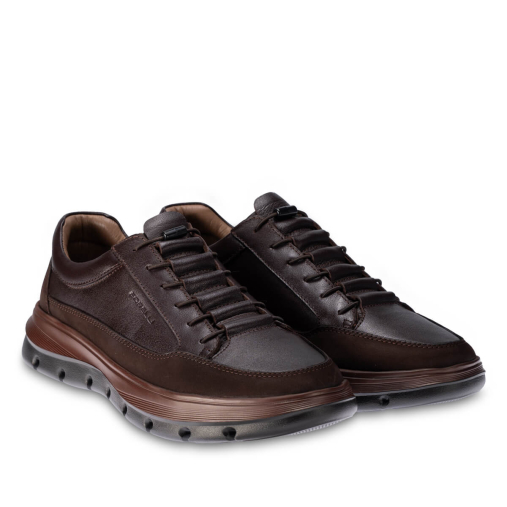 NICOLAS-G Erkek Deri Ayakkabı Kahve - Forelli (1)