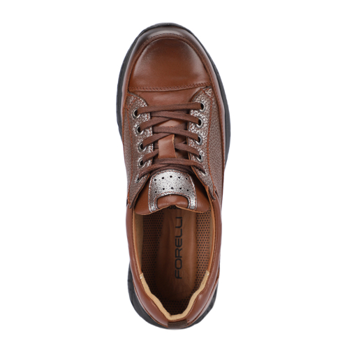 OLGA-G Kadın Deri Ayakkabı Taba - 5