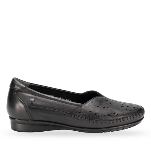 PANNY-G Kadın Deri Ayakkabı Siyah - Forelli