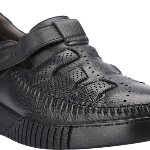 PEDRO-H Erkek Deri Ayakkabı Siyah - 4