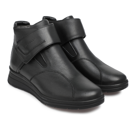 PEYKAN-H Kadın Deri Hallux Bot Siyah - Forelli (1)