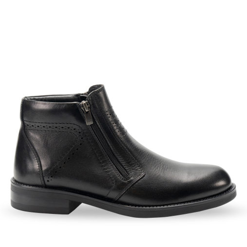 PIEL-H Erkek Deri Bot Siyah - Forelli