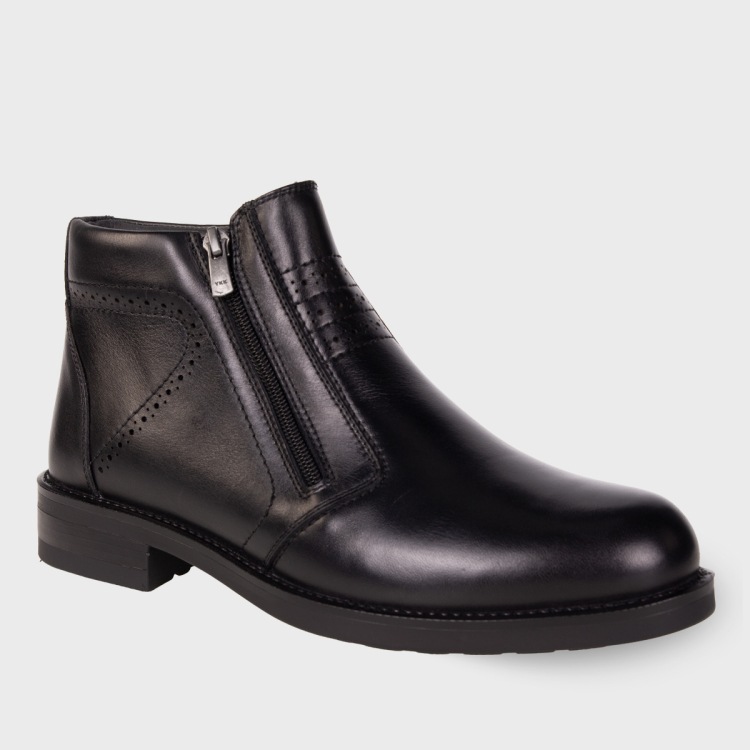 PIEL-H Erkek Deri Bot Siyah - Forelli (1)