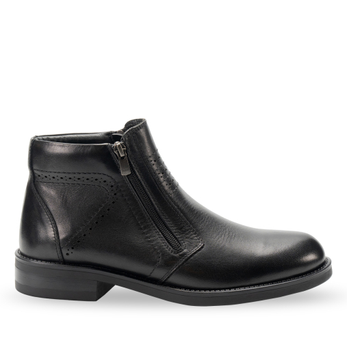 PIEL-H Erkek Deri Bot Siyah - Forelli
