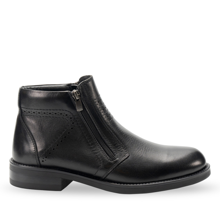 PIEL-H Erkek Deri Bot Siyah - Forelli