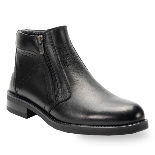 PIEL-H Erkek Deri Bot Siyah - Forelli (1)