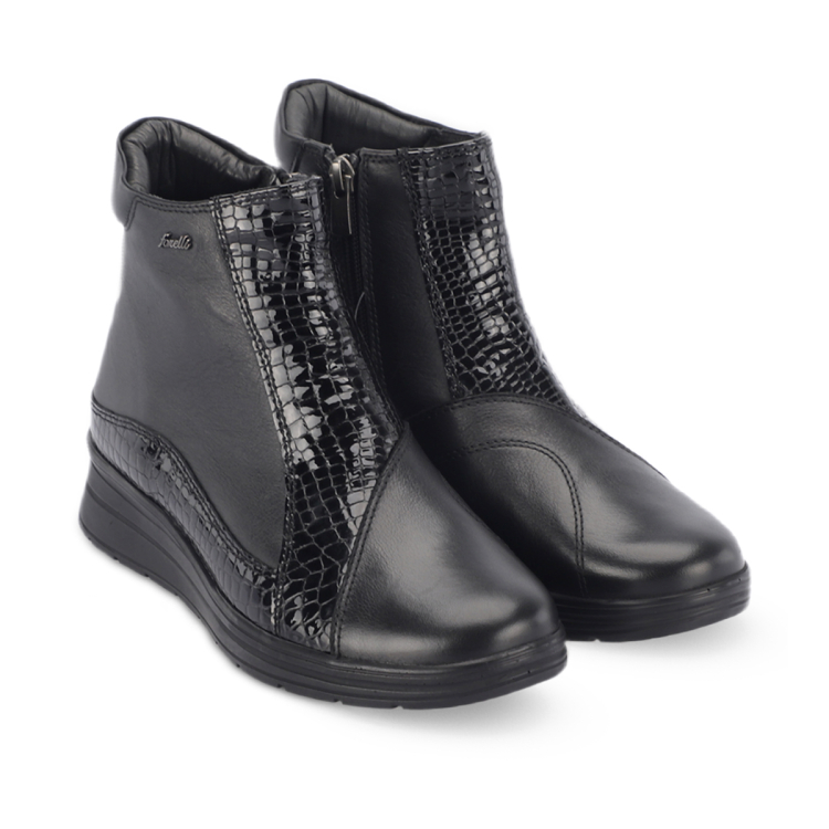 PINNOS-H Kadın Deri Hallux Bot Siyah - Forelli (1)