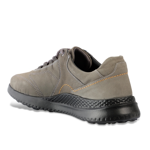 PLUS-G Erkek Deri Ayakkabı Gri Nubuk - 2