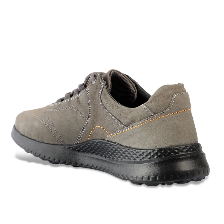 PLUS-G Erkek Deri Ayakkabı Gri Nubuk - Forelli (1)