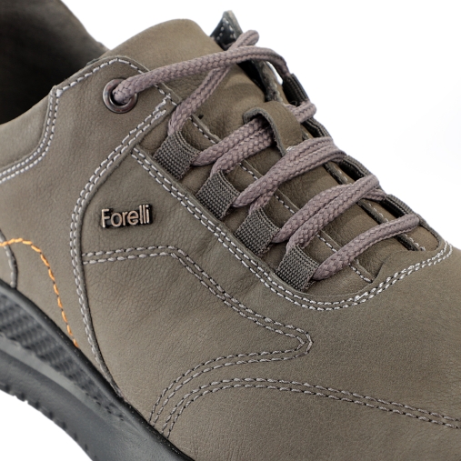 PLUS-G Erkek Deri Ayakkabı Gri Nubuk - 4