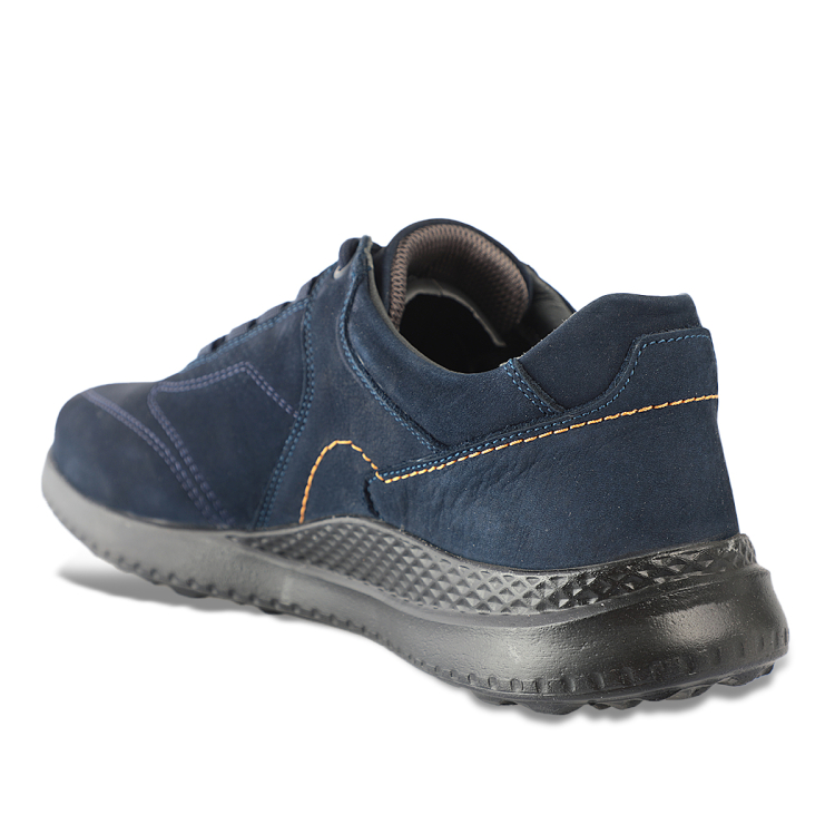 PLUS-G Erkek Deri Ayakkabı Lacivert Nubuk - Forelli (1)