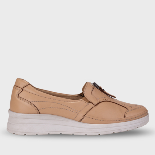POLİNA-H Kadın Deri Hallux Ayakkabı Camel 