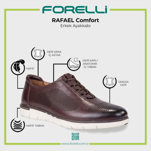 RAFAEL-H Erkek Deri Ayakkabı Kahve - 9
