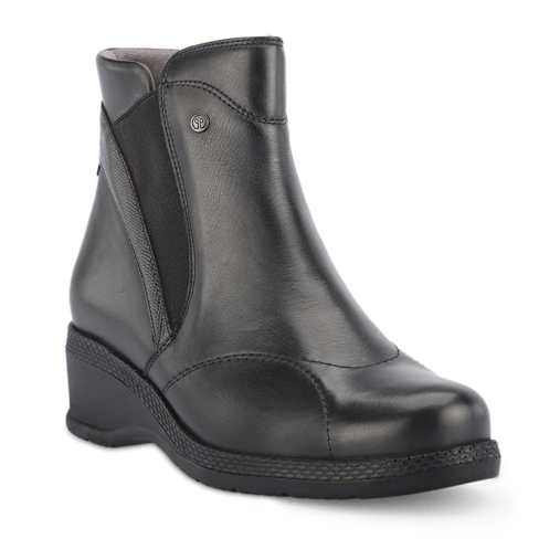 RENA-K Kadın Deri Bot Siyah - Forelli