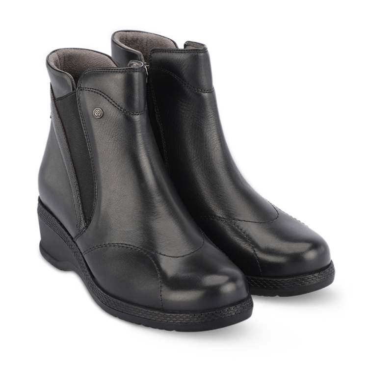 RENA-K Kadın Deri Bot Siyah - Forelli (1)