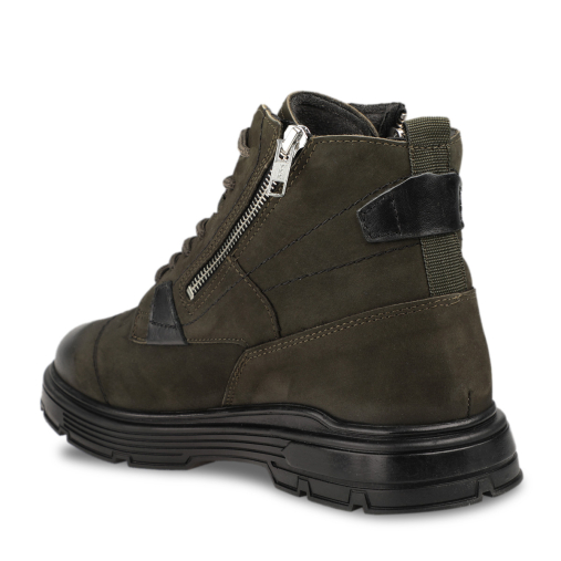 RENZO-G Erkek Deri Bot Haki - Forelli (1)