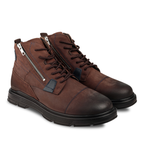 RENZO-G Erkek Deri Bot Kahve - 3