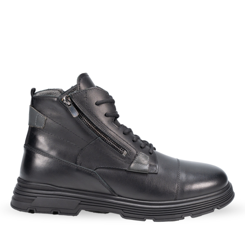 RENZO-G Erkek Deri Bot Siyah 