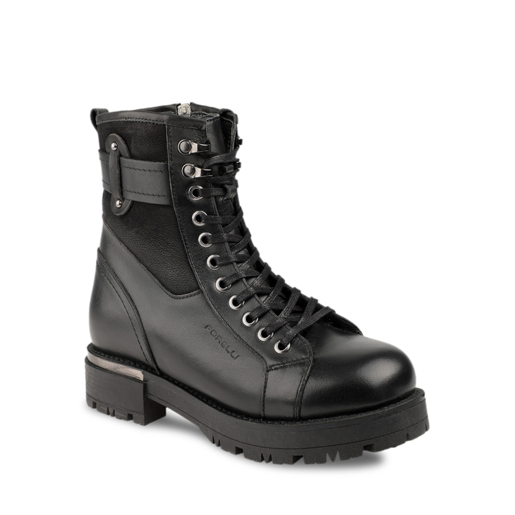 REX-G Kadın Deri Bot Siyah - Forelli