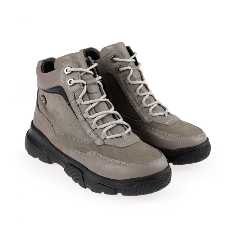 ROPER-G Kadın Deri Bot Gri - Forelli (1)