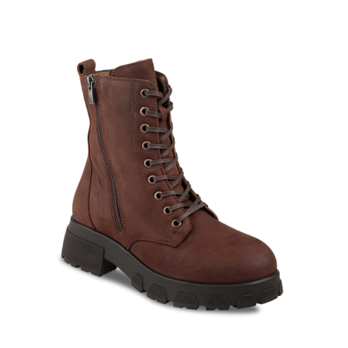 ROZWEST-G Kadın Deri Bot Kahve 