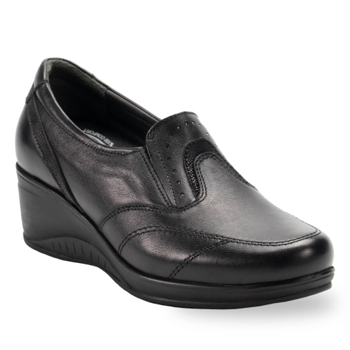 RUBY-G Kadın Deri Ayakkabı Siyah - Forelli (1)