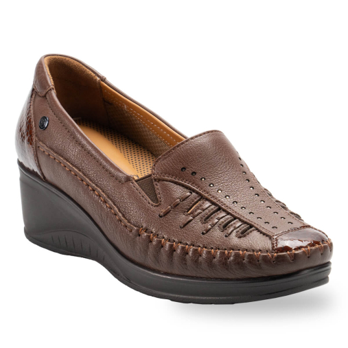 SAHRA-G Kadın Deri Ayakkabı Kahve - Forelli (1)