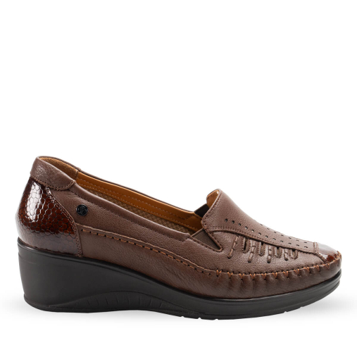 SAHRA-G Kadın Deri Ayakkabı Kahve - Forelli