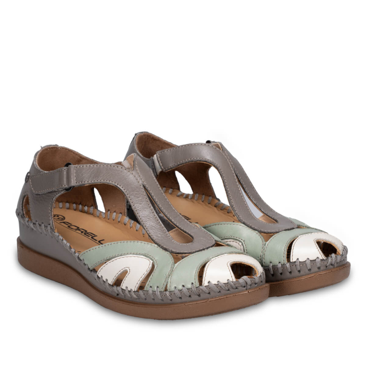 SALLY-G Kadın Deri Sandalet Stone - Forelli (1)