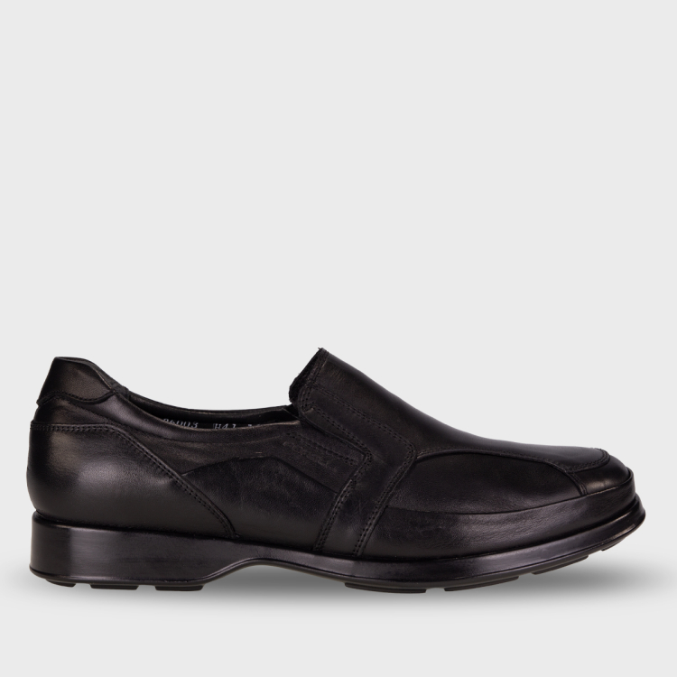 SAVEN-H Erkek Deri Hallux Ayakkabı Siyah - Forelli