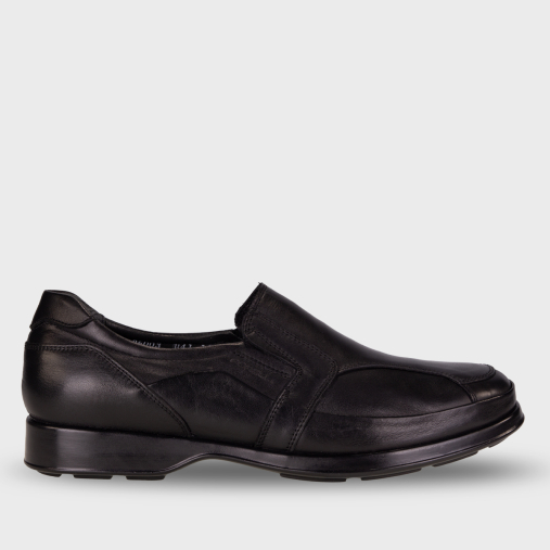 SAVEN-H Erkek Deri Hallux Ayakkabı Siyah - Forelli (1)