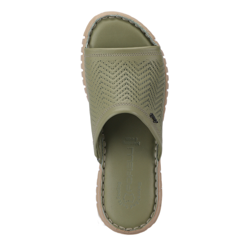 SOFIA-G Kadın Deri Terlik Avakado - 5