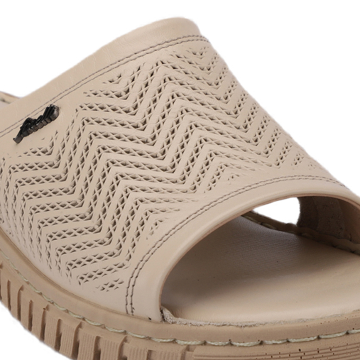 SOFIA-G Kadın Deri Terlik Bej - 4