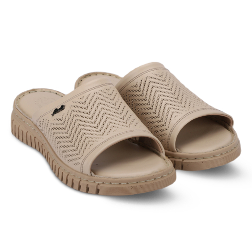 SOFIA-G Kadın Deri Terlik Bej - 2