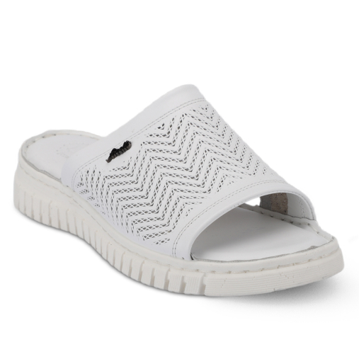 SOFIA-G Kadın Deri Terlik Beyaz 