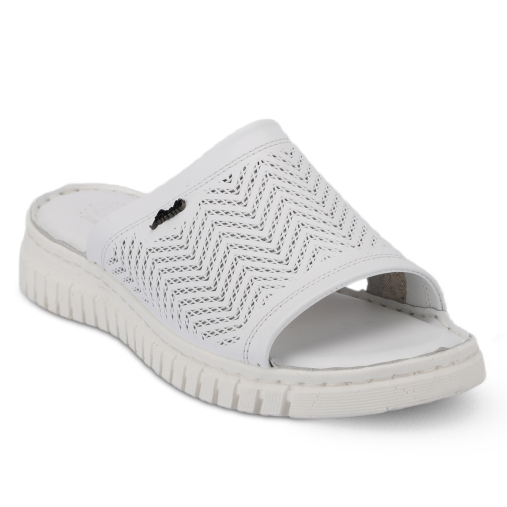 SOFIA-G Kadın Deri Terlik Beyaz - Forelli