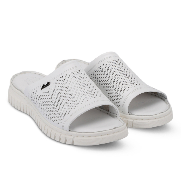 SOFIA-G Kadın Deri Terlik Beyaz - Forelli (1)