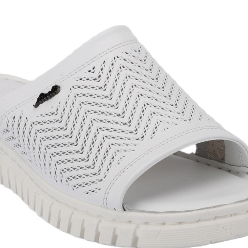 SOFIA-G Kadın Deri Terlik Beyaz - 4