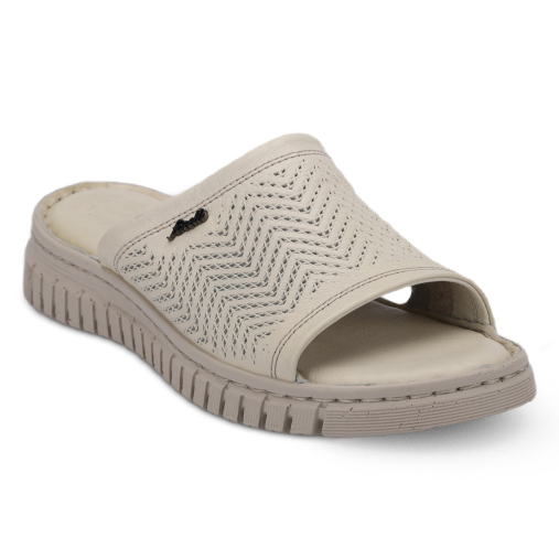 SOFIA-G Kadın Deri Terlik Ekru 