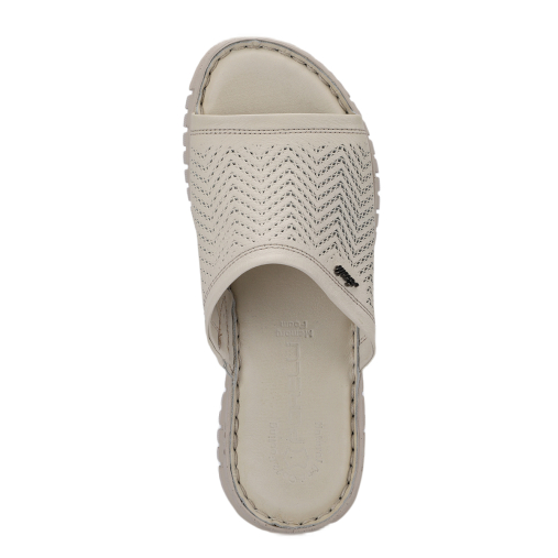 SOFIA-G Kadın Deri Terlik Ekru - 5