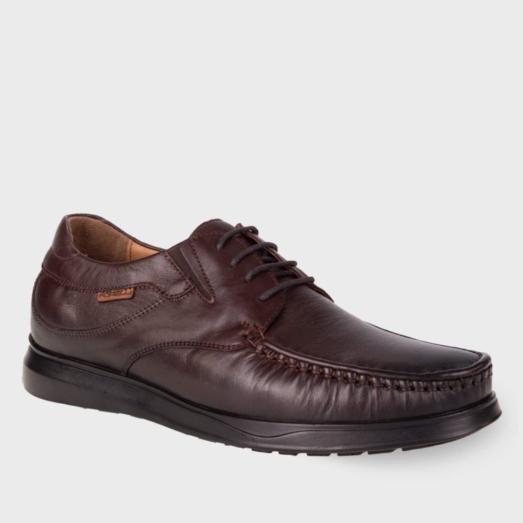 SOFT-G Erkek Deri Ayakkabı Kahve - Forelli (1)