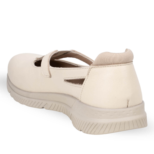 SOLE-G Kadın Deri Ayakkabı Bej - 4